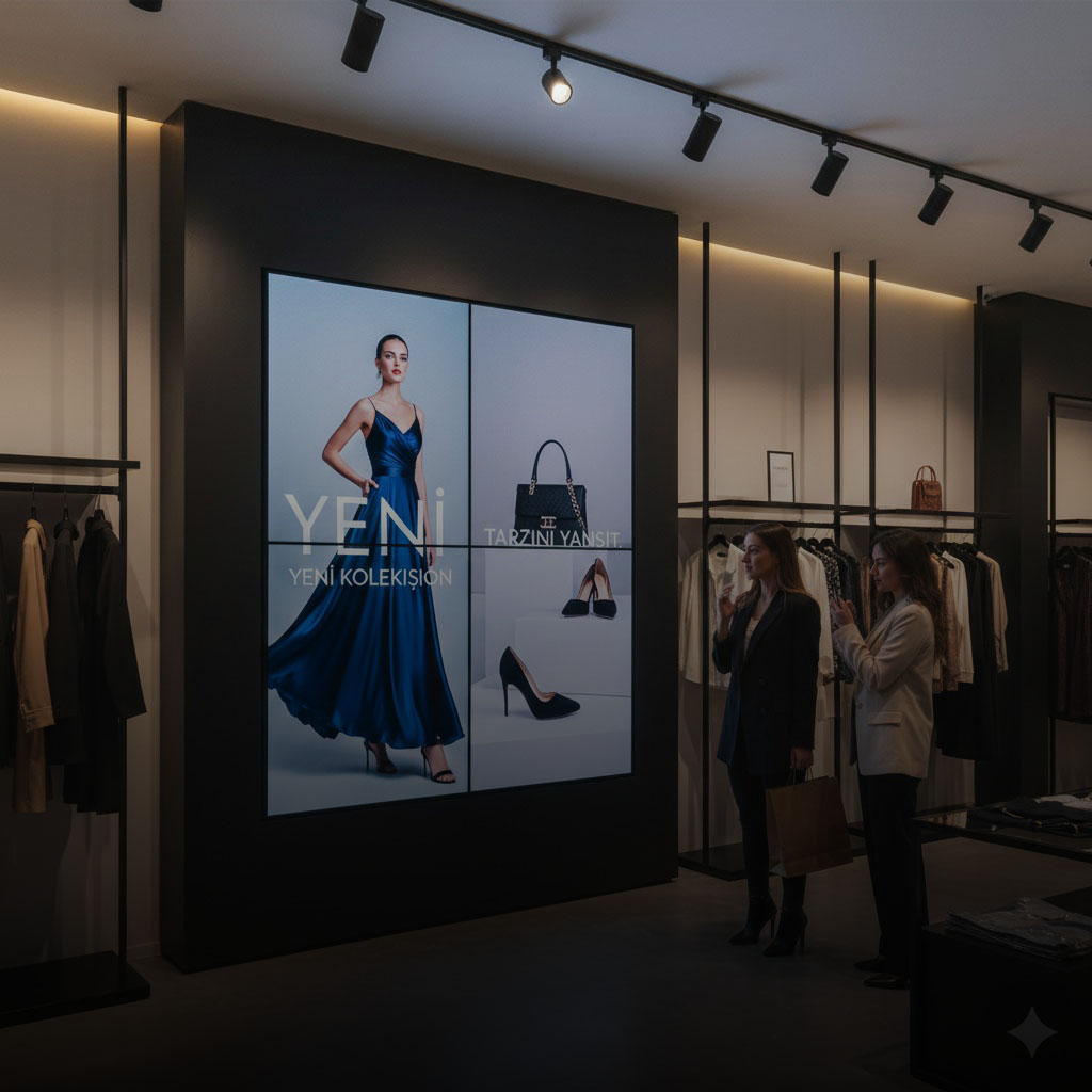 Indoor LED screen in retail